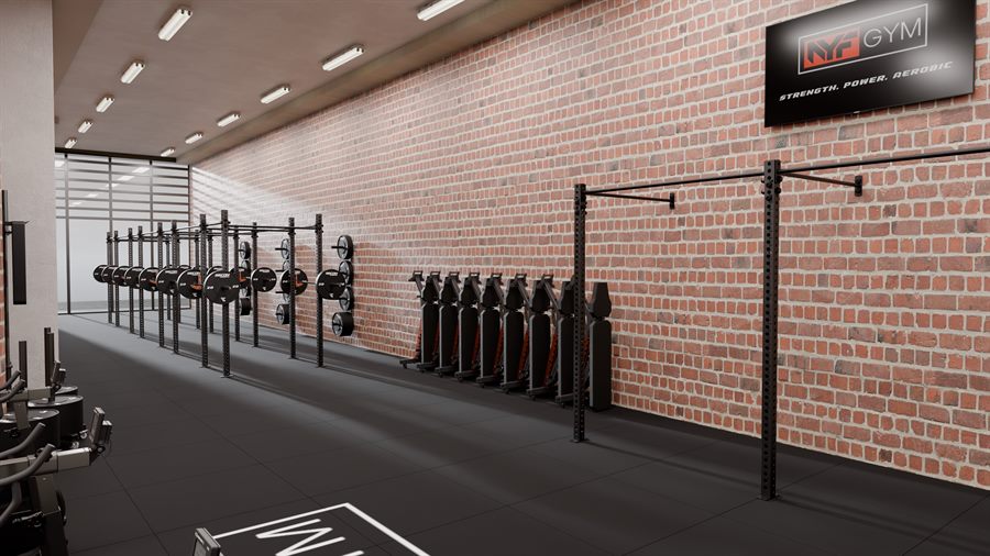 RECON gym fitout concept design