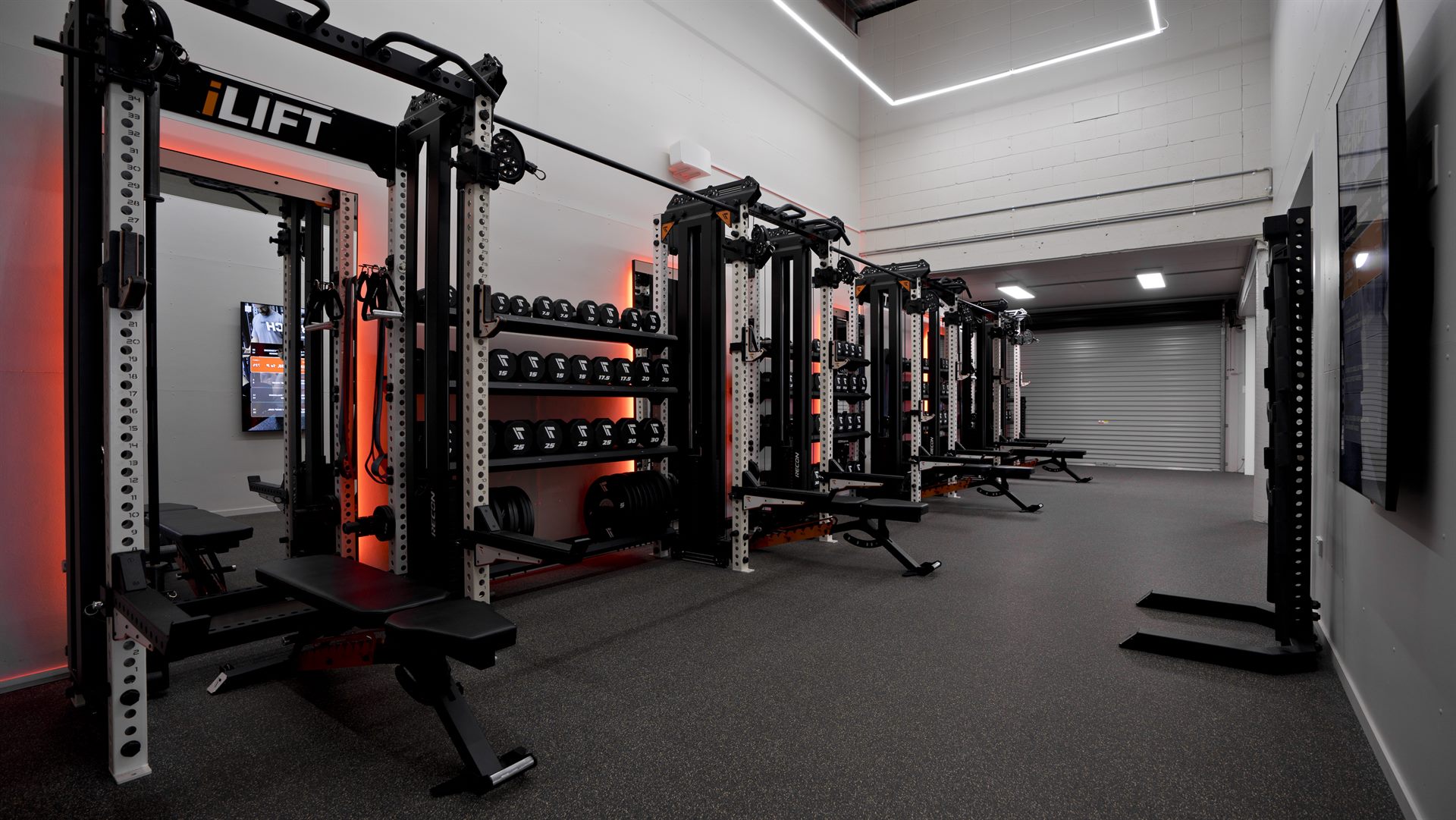 A completed RECON commercial gym fitout